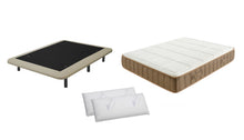 PACK Base + Colchón MISTRAL Opción Base Tapizada Master 4D 2 Almohadas