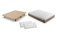 PACK Base + Colchón EVOQUE Opción Base Tapizada Master 3D 2 Almohadas
