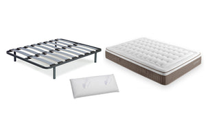 PACK Base + Colchón EVOQUE Opción Somier LAMA12 1 Almohada