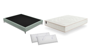 PACK Base + Colchón SIROKO Opción Soporte Fijo Tapislat 2 Almohadas