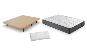 PACK Base + Colchón VISCOLUXE Opción Base Tapizada Master 3D 1 Almohada